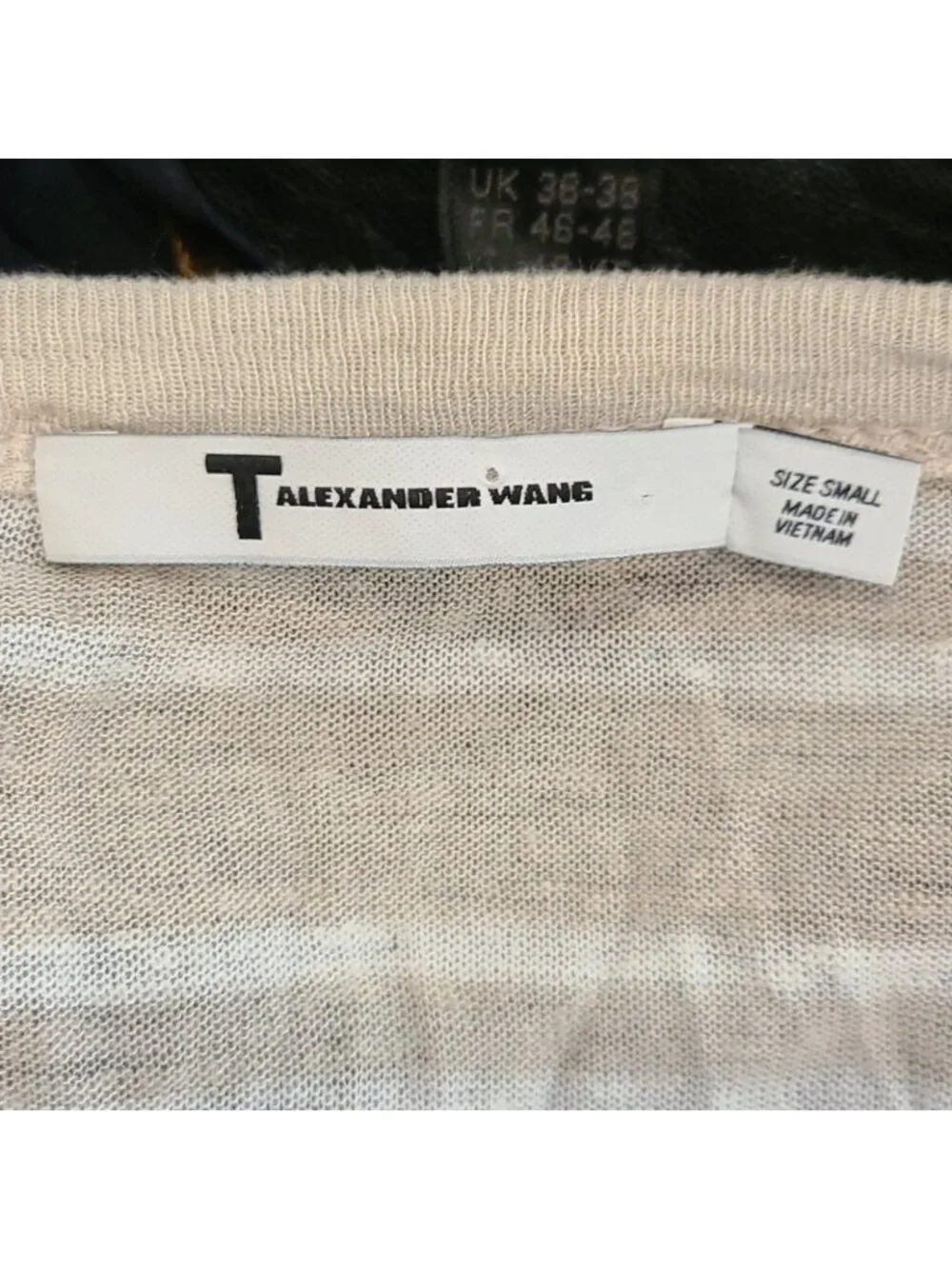 T Alexander wang lined blend stripped long sleeve